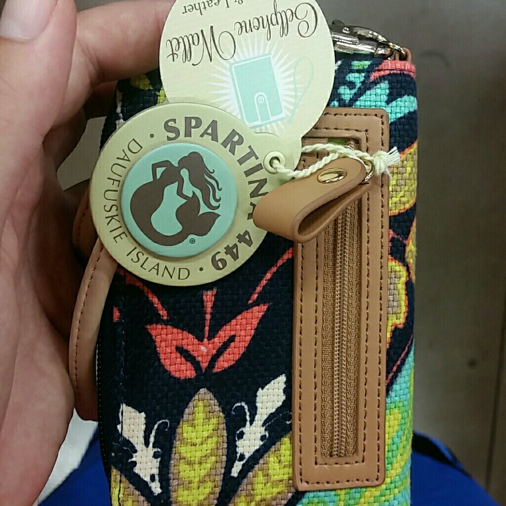 NWT 449 Spartina Wristlet ID/Cell Phone
